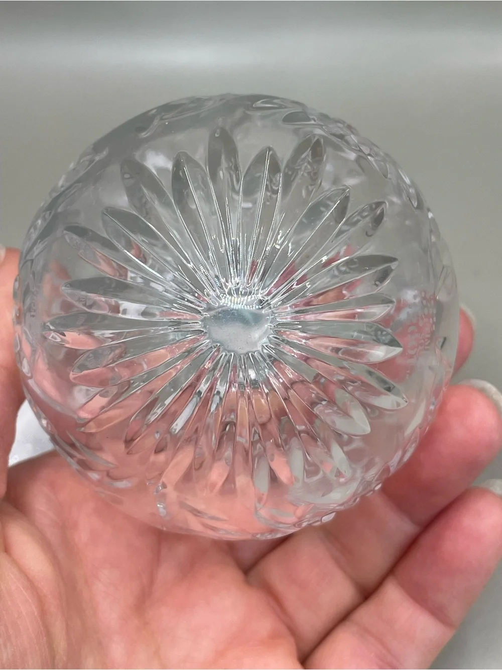 Vintage Waterford Crystal Times Square Ball 2001 Christmas 3” Ornament